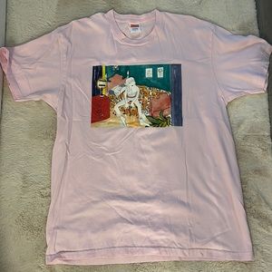 Pink Supreme t shirt
